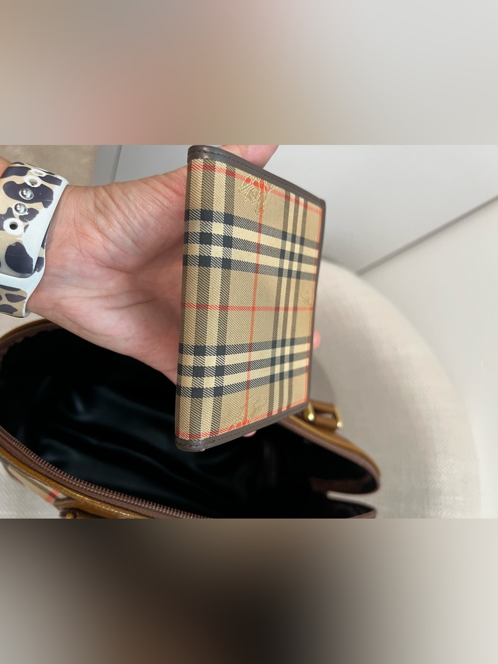 Vintage Burberry Nova Check Shoulder Purse and Wallet Set - Picture 13 of 16